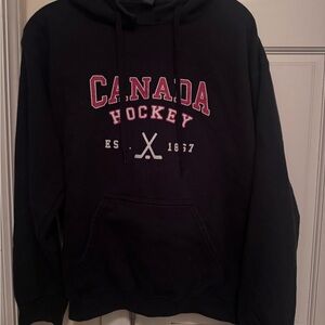 Black Canada Hockey Hoodie